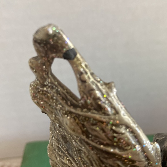 Vintage pewter, Nicole fantasy fairy purple jewels, glitter on wings - Picture 10 of 10